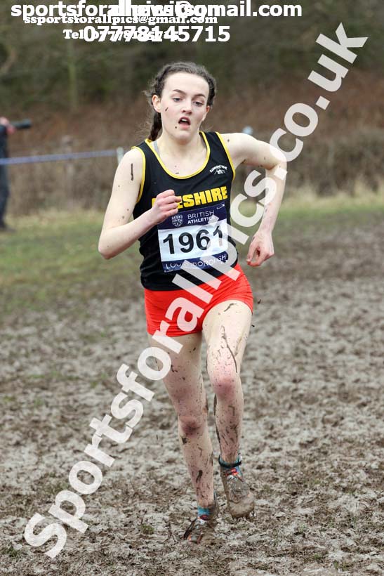 Womens under-17s 2018 British Inter Counties Cross Country Champs., Prestwold Hall, Loughborough. Photo: David T. Hewitson/Sports for All Pics